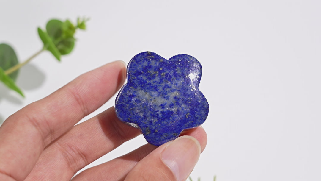 Natural Crystal Carving Lapis Lazuli Flower