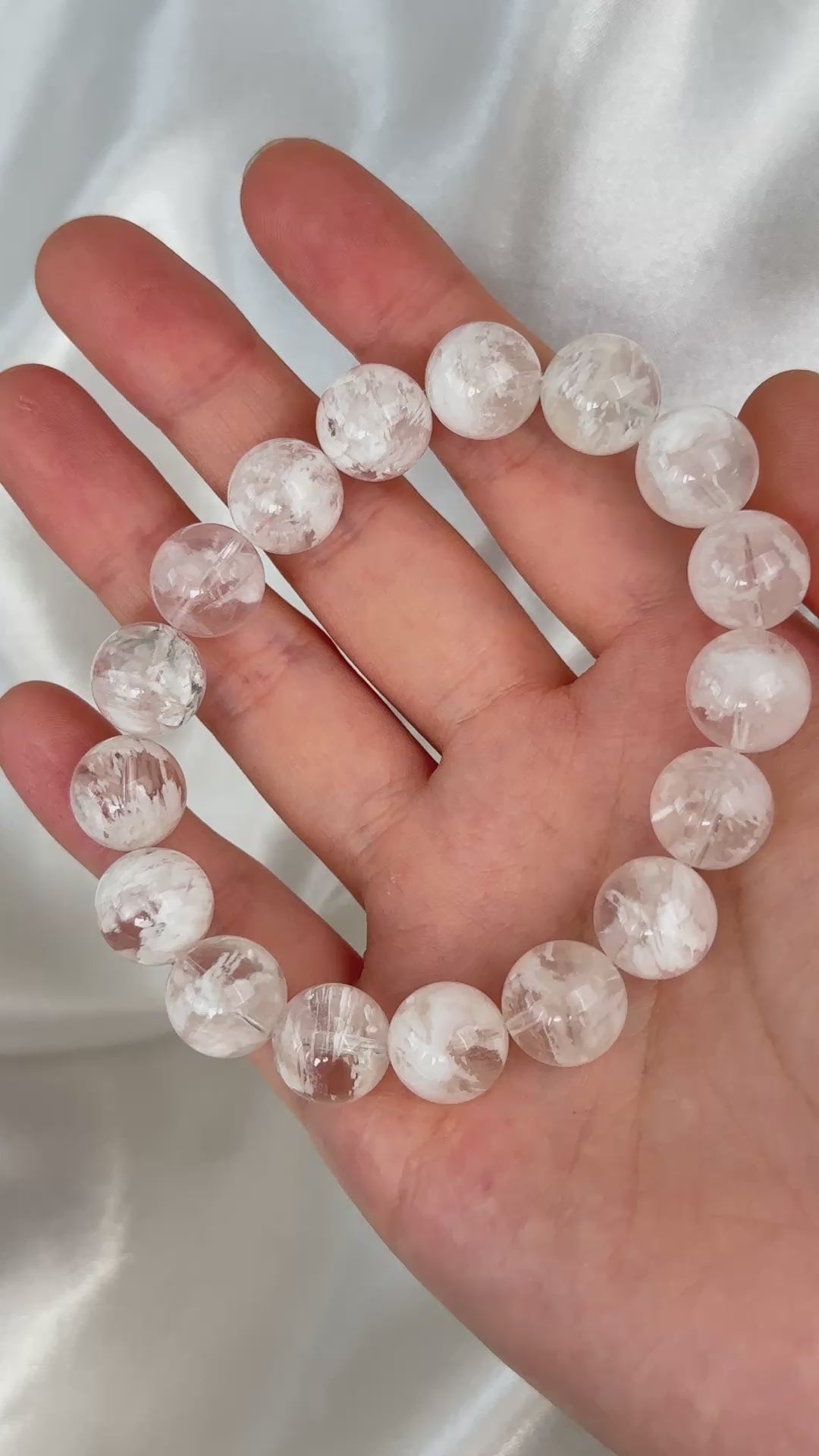 Snowflake Phantom Quartz Bracelet 11.9-12.3mm