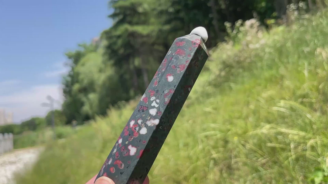 Natural Plum Jasper Crystal Point