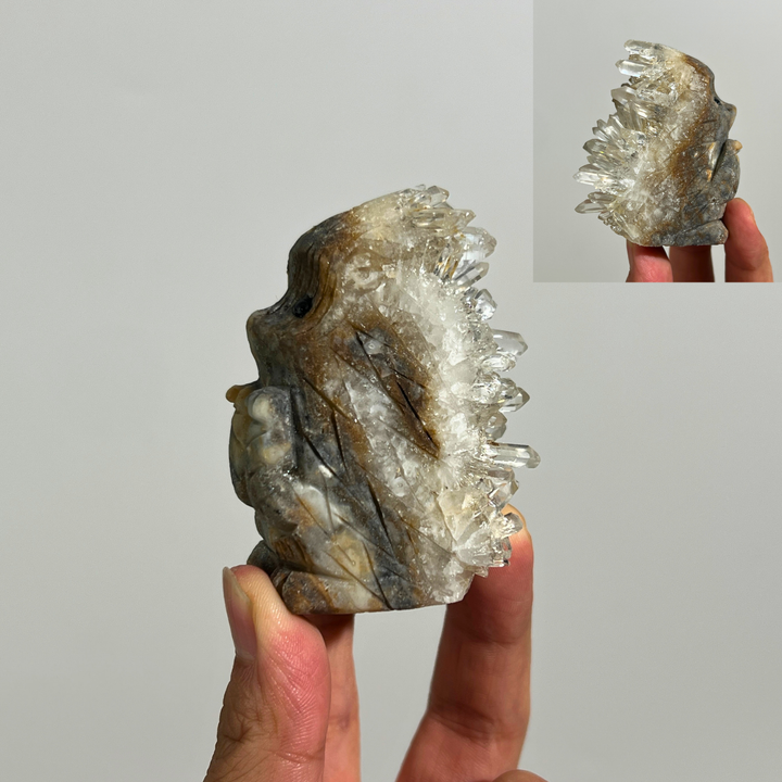 Chrysanthemum Quartz Cluster Hedgehog